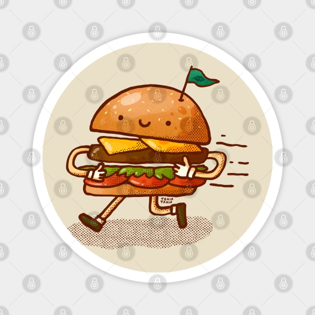 Burger Buddy Magnet by Tania Tania
